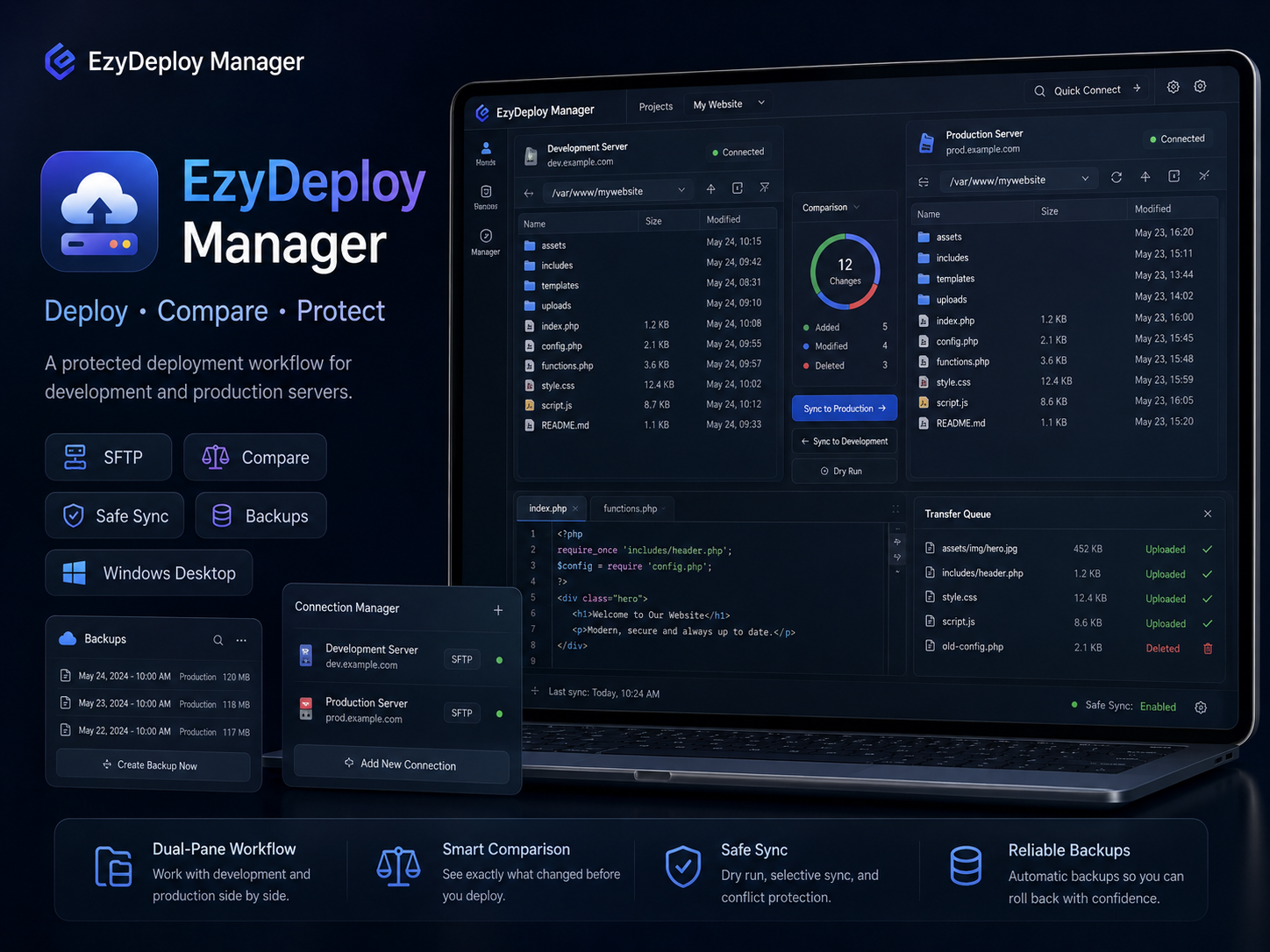 EzyDeploy Manager showcase